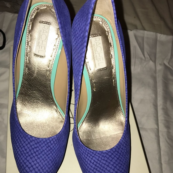 Rare Rachel Roy Platform Pumps with Art Deco Heel - Picture 2 of 6
